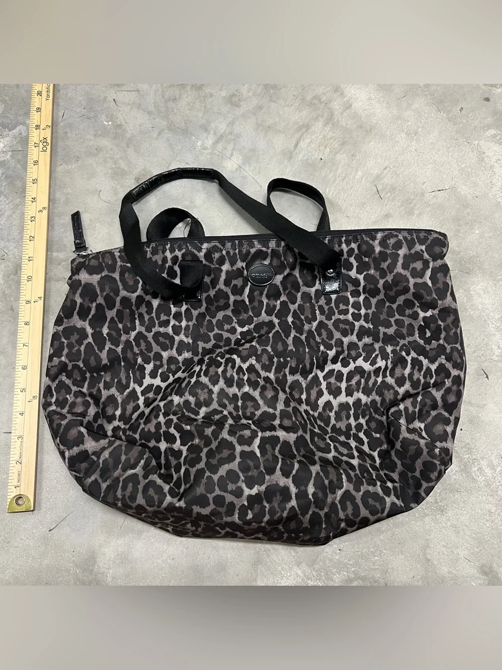 Coach leopard print